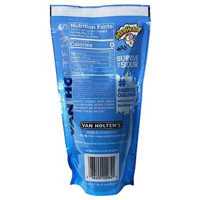 WARHEADS BLUE RASPBERRY PICKLE