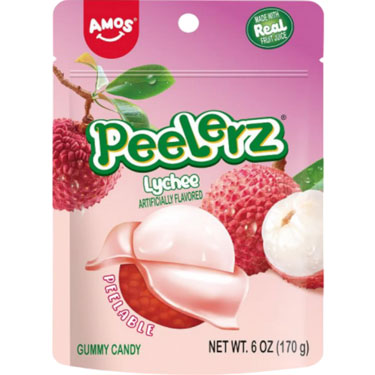 Amos Lychee Gummy Peelerz