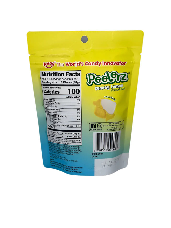 Amos Lemon Gummy Peelerz