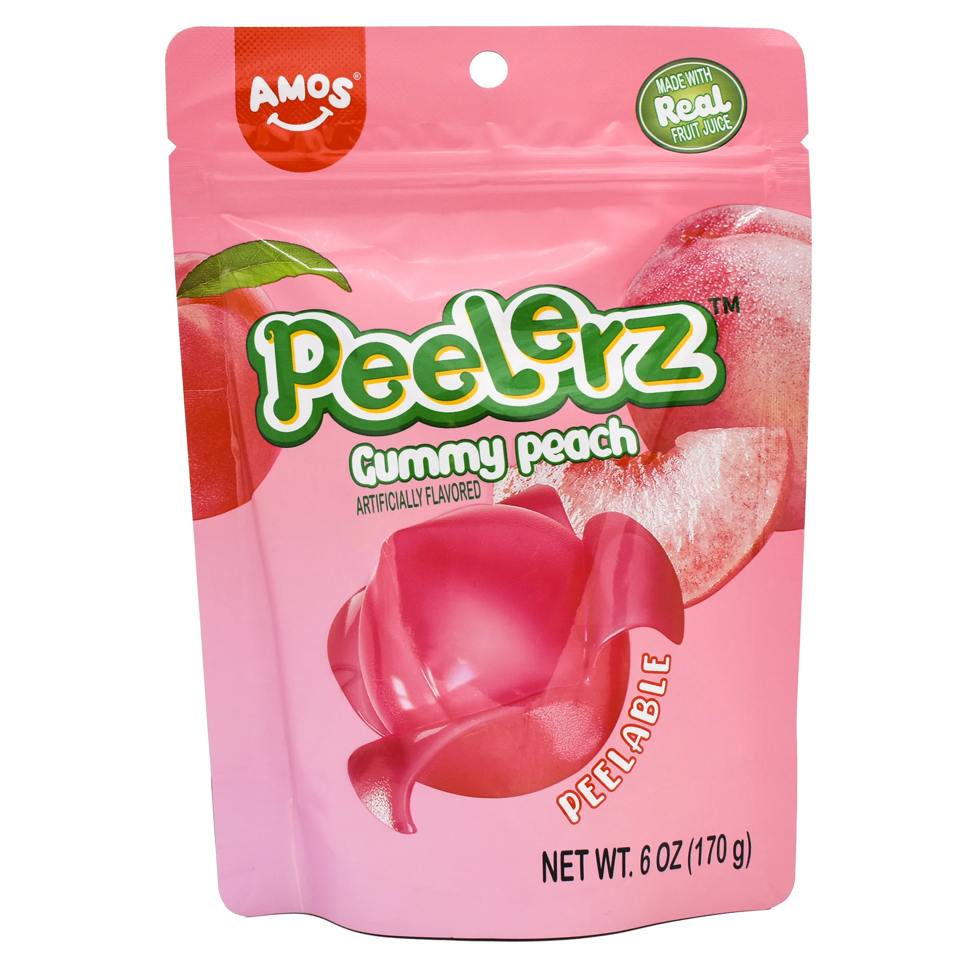 Amos Peach Gummy Peelerz